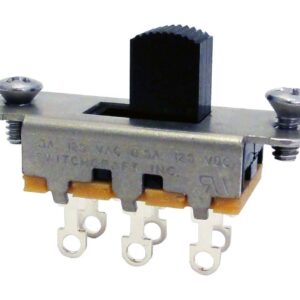 【SCUD】【スイッチ】<br />Switchcraft製スライドスイッチ ON-ON ブラック SWC-SON-ONB