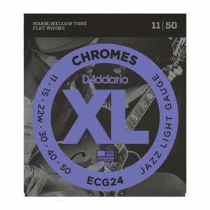 *【ダダリオ　エレキギター弦】<br />ジャズライトゲージ<br /> D'Addario ECG24(ECG-24)