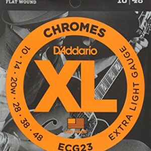 *【ダダリオ エレキギター弦】<br />エキストラライトゲージ<br />D'Addario ECG23(ECG-23)