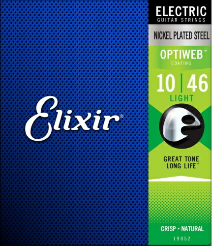 *【Elixir(エリクサー) エレキギター弦 】<br />OPTIWEB Light .010-.046 #19052 - 画像 (2)