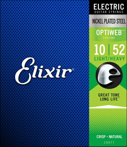 *【Elixir(エリクサー) エレキギター弦 】<br />OPTIWEB Light Heavy .010-.052 #19077 - 画像 (2)