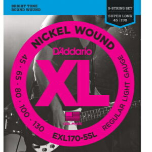 *【D'Addario（ダダリオ） ベース弦】<br /> ニッケル Super Long Scale 5弦 .045-.130 EXL170-5SL