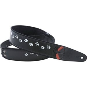【送料無料】【RightOn! STRAPS】ギター・ベース用ストラップ Black Cat
