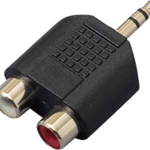 TRUE DYNA トゥルーダイナ 変換コネクター RCA(F)X2/StMini(M) TDF310