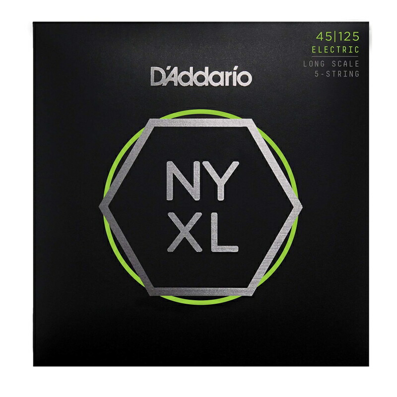 【メール便・送料無料】D'Addario ダダリオ ベース弦 NYXL Long Scale 5弦 .045-.125 NYXL45125