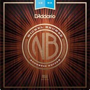 【ゆうパケット・送料無料】D'Addario ダダリオ アコースティックギター弦 ニッケルブロンズ Light .012-.053 NB1253
