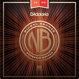 【ゆうパケット・送料無料】D'Addario ダダリオ アコースティックギター弦 ニッケルブロンズ Medium .013-.056 NB1356