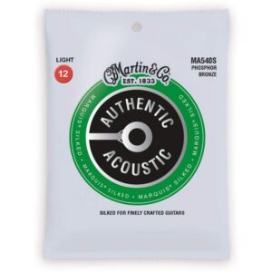 【メール便発送】MARTIN アコースティックギター弦 AUTHENTIC ACOUSTIC Marquis Silked MA540S(MA-540S) Light .012-.054