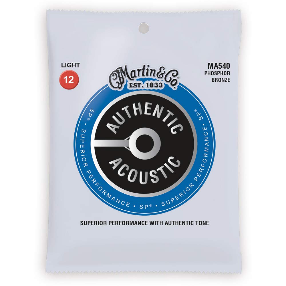 【メール便発送】MARTIN アコースティックギター弦 AUTHENTIC ACOUSTIC Superior Performance MA540(MA-540) Light .012-.054