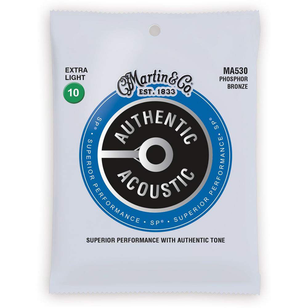 【メール便発送】MARTIN アコースティックギター弦 AUTHENTIC ACOUSTIC Superior Performance MA530 Extra Light .010-.047