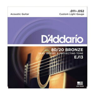 【D'Addario ダダリオ アコースティックギター弦】  EJ13 "80/20 Bronze Round Wound"