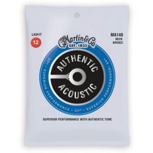 MARTIN アコースティックギター弦 AUTHENTIC ACOUSTIC Superior Performance MA140(MA-140)  Light .012-.054