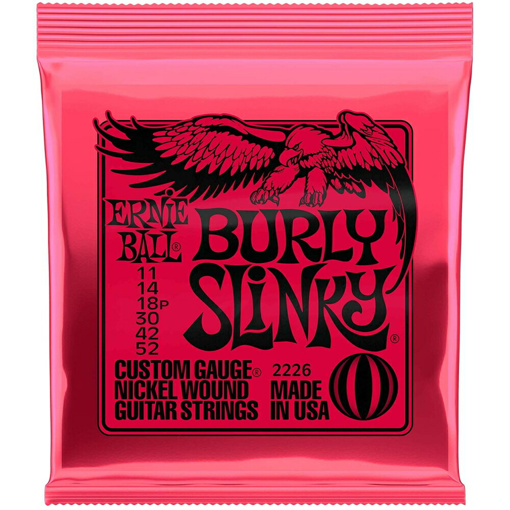 *【ERNIE BALL(アーニーボール) エレキギター弦】<br />2226 ギター弦 (11-52) BURLY SLINKY バーリー・スリンキー