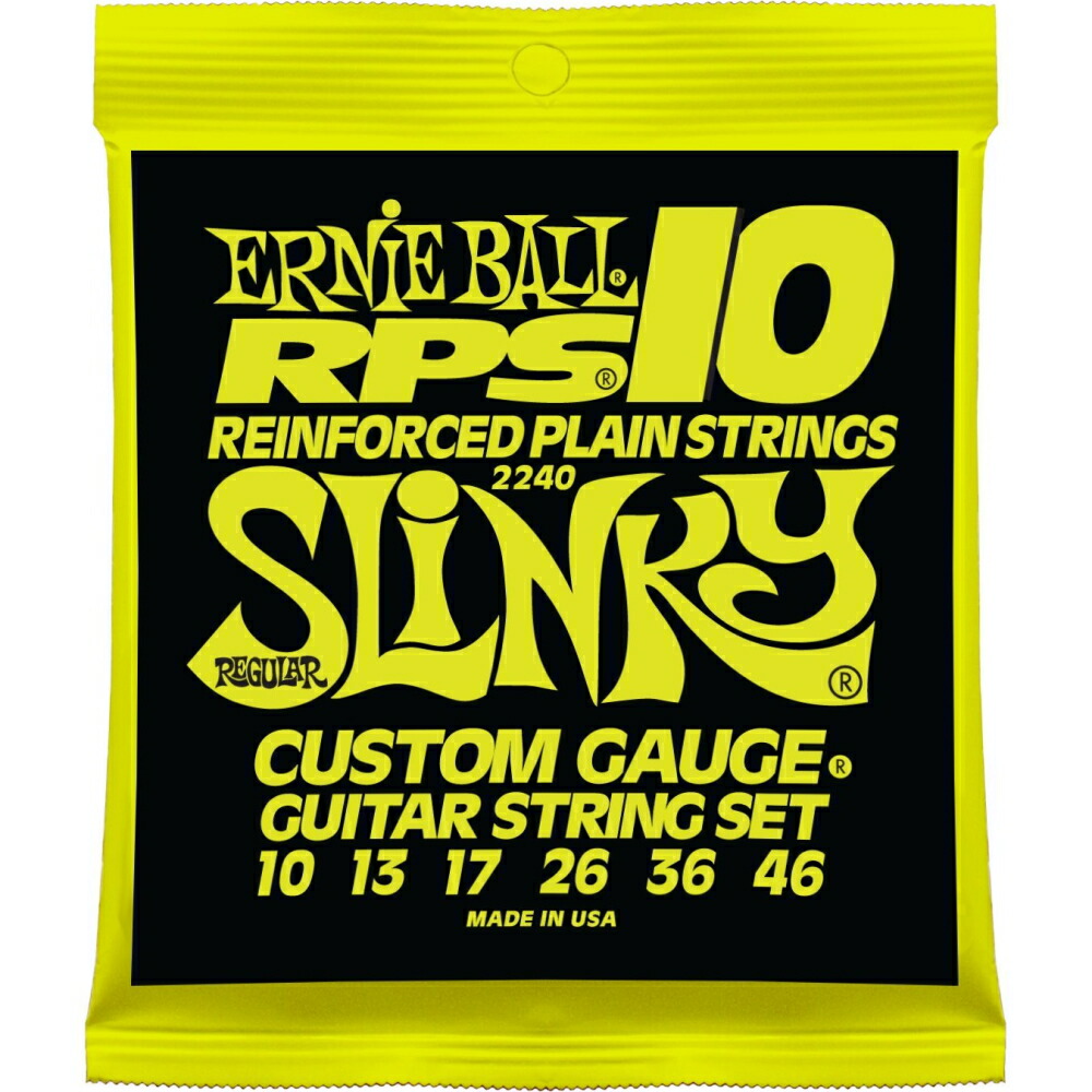*【ERNIE BALL(アーニーボール) エレキギター弦】<br /> RPS レギュラー (10-46) 2240 RPS Regular Slinky