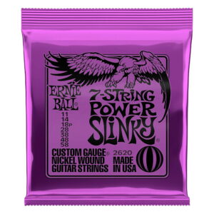 *【ERNIE BALL（アーニーボール） エレキギター弦】<br />ギター弦 7弦 パワー (11-58) 2620 7String Power Slinky