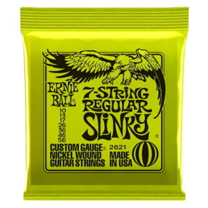 *【ERNIE BALL（アーニーボール） エレキギター弦】<br />ギター弦 7弦 レギュラー (10-56) 2621 7String Regular Slinky
