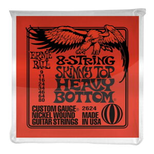 *【ERNIE BALL（アーニーボール） エレキギター弦】<br />ギター弦 8弦 スキニートップ・ヘビーボトム (09-80) 2624 8STRING SKINNY TOP HEAVY BOTTOM