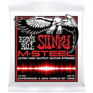*【ERNIE BALL（アーニーボール） エレキギター弦】<br />Mスティール スキニ—トップ・ヘビーボトム (10-52) 2915 M-Steel Skinny Top Heavy Bottom
