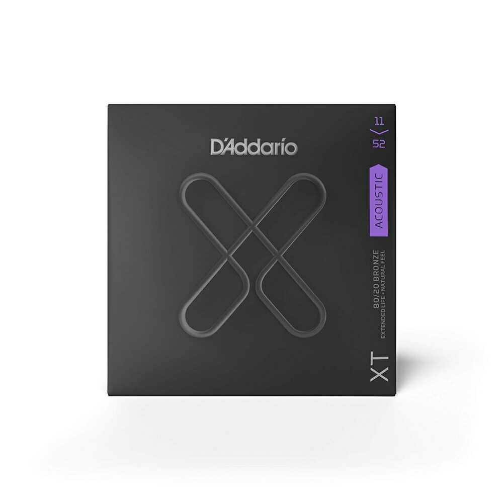 D'Addario ダダリオ アコースティックギター弦 XT コーティング弦 80/20ブロンズ Custom Light .011-.052 XTABR1152