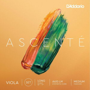 【メール便・送料無料】【D'Addario （ダダリオ）】【ヴィオラ弦】ダダリオ ビオラ弦 Ascente セット Long Scale A410 LM Medium Tension