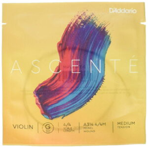 【メール便・送料無料】【D'Addario （ダダリオ）】【バイオリン弦】 バラ弦 Ascente G線 A314 4/4M Medium Tension