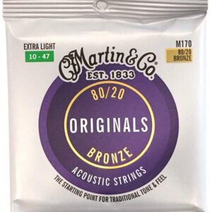 【MARTIN 】アコースティックギター弦　M170(M-170) Extra Light 10-47