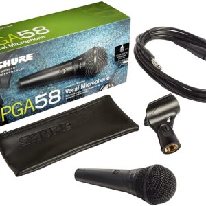 【送料無料】【SHURE（シュア）マイク】<br />ダイナミックマイク ボーカル用 1/4インチフォーンケーブル付属 PGA58-QTR