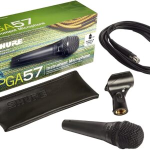 【送料無料】【SHURE（シュア）マイク】ダイナミックマイク 楽器用 カーディオイド XLRケーブル 4.6m 付属 PGA57-XLR