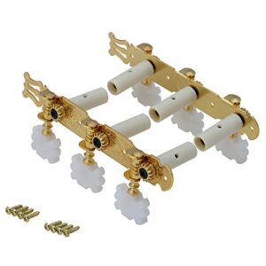 【送料無料】キクタニ 糸巻き ペグ 35mmナイロン用三連 左右1セット GM-35GG ゴールド