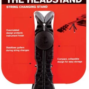 【ゆうパケット発送】D'Addario ダダリオ ギターメンテナンス用 ネックスタンド (ヘッドスタンド) 折りたたみ式 The Headstand PW-HDS