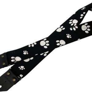 【メール便・送料無料】【Spice Note スパイスノート】 ギターストラップ Printing Fablic Series Foot Prints ES-PP50FP/BLK