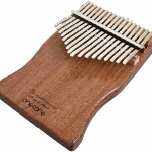 【送料無料】【ONETONE ワントーン 】カリンバ (親指ピアノ) 17キー 初心者セット 単板マホガニー材 OTKLS-01/MH