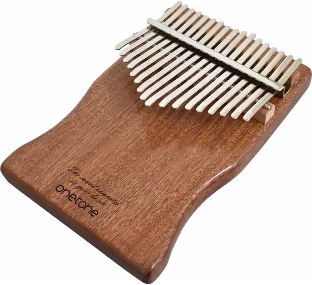 【送料無料】【ONETONE ワントーン 】カリンバ (親指ピアノ) 17キー 初心者セット 単板マホガニー材 OTKLS-01/MH