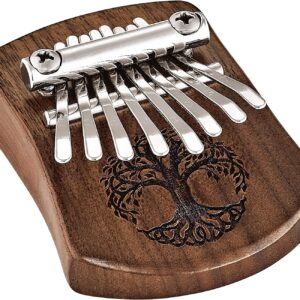 【送料無料】【MEINL(マイネル)】Sonic Energy Collection カリンバ Mini Solid Kalimba ブラックウォルナット 8鍵盤 Tree Of Life Symbol KL801TOL