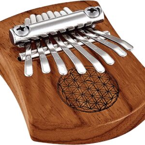 【送料無料】【MEINL(マイネル)】Sonic Energy Collection カリンバ Mini Solid Kalimba ザンビアチーク 8鍵盤 Flower Of Life Symbol KL802FOL