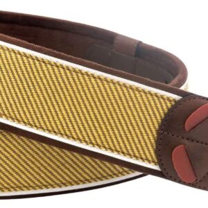 【送料無料】【RightOn! STRAPS】ギターストラップ 幅 6cm、長さ 100〜145cm TWEED BROWN