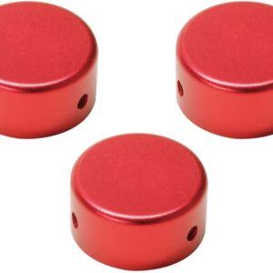 【K.E.S (ケーイーエス) 】エフェクタースイッチハット 3個セット ESH-3 RED(レッド)