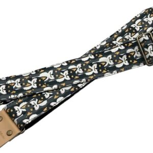 【メール便・送料無料】【Spice Note スパイスノート】 ギターストラップ Printing Fablic Series しばいぬ ES-PP50SB/BLK