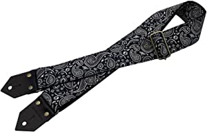 【メール便・送料無料】【Spice Note スパイスノート】 ギターストラップ Printing Fablic Series Paisley ES-PP50PSY/BKW