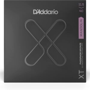 【ゆうパケット・送料無料】【D'Addario （ダダリオ）】【マンドリン弦】 XT コーティング弦 フォスファーブロンズ Custom Medium .0115-.040 XTM11540