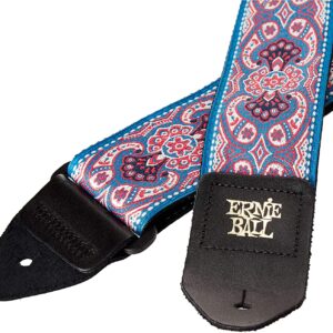 【メール便・送料無料】*【ERNIEBALL(アーニーボール)】【ストラップ】<br />4666 Jacquard Strap Pink Paiseley ギターストラップ