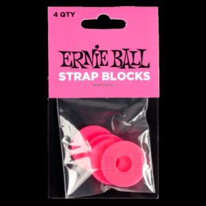 【ERNIEBALL(アーニーボール)】ErnieBall-StrapBlock4P-PINK #5623