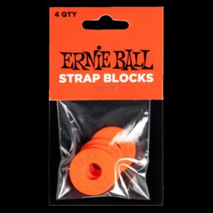 【ERNIEBALL(アーニーボール)】ErnieBall-StrapBlock4P-RED