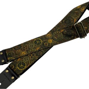 【メール便・送料無料】【Spice Note スパイスノート】 ギターストラップ PTW Series "Steam Punk" ES-PTW50SP/OBR