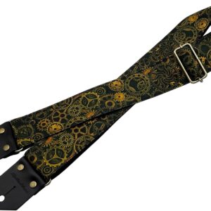 【メール便・送料無料】【Spice Note スパイスノート】 ギターストラップ PTW Series "Steam Punk" ES-PTW50SP/BKB