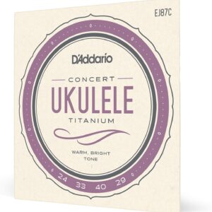 【ゆうパケット・送料無料】【D'Addario (ダダリオ)】【ウクレレ弦】EJ87C Titanium Concert コンサート