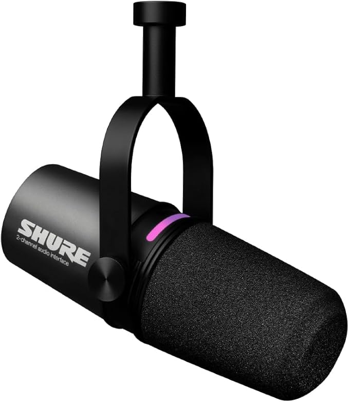 SHURE シュア MV7i ダイナミックマイクロホン & オーディオインターフェース ブラック MV7I-J