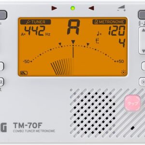 【ゆうパケット・送料無料】【KORG】 チューナー メトロノーム TM-70F WH ホワイト