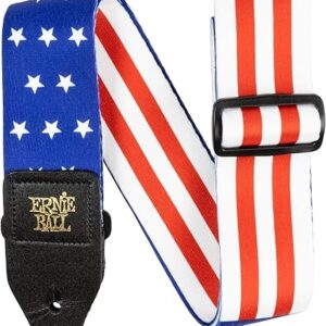 【メール便】*【ERNIEBALL(アーニーボール)】【ストラップ】 STARS AND STRIPES プレミアム・ストラップ 星条旗 #5631