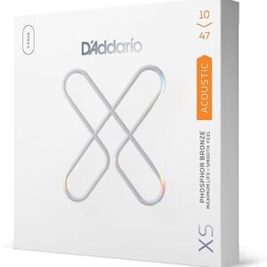 【メール便・送料無料】【3セットパック】D'Addario ダダリオ アコースティックギター弦 XS コーティング弦 フォスファーブロンズ EXTRA LIGHT .010-.047 XSAPB1047-3P